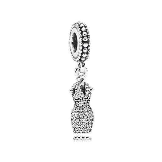 Sparkling Dress Dangle Charm