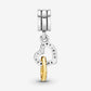 Interlocking Hearts Dangle Charm