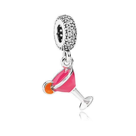 Fruity Cocktail Glass Dangle Charm