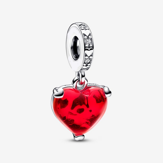 Mickey and Minnie Mouse Kiss Dangle Charm