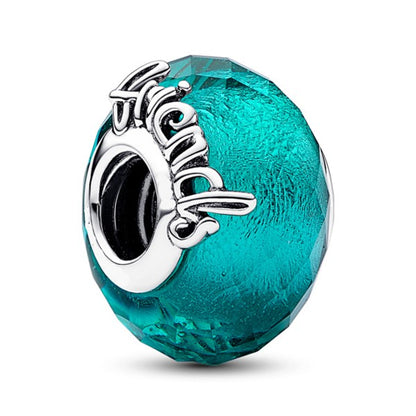 Faceted Friendship Murano Glass Charm