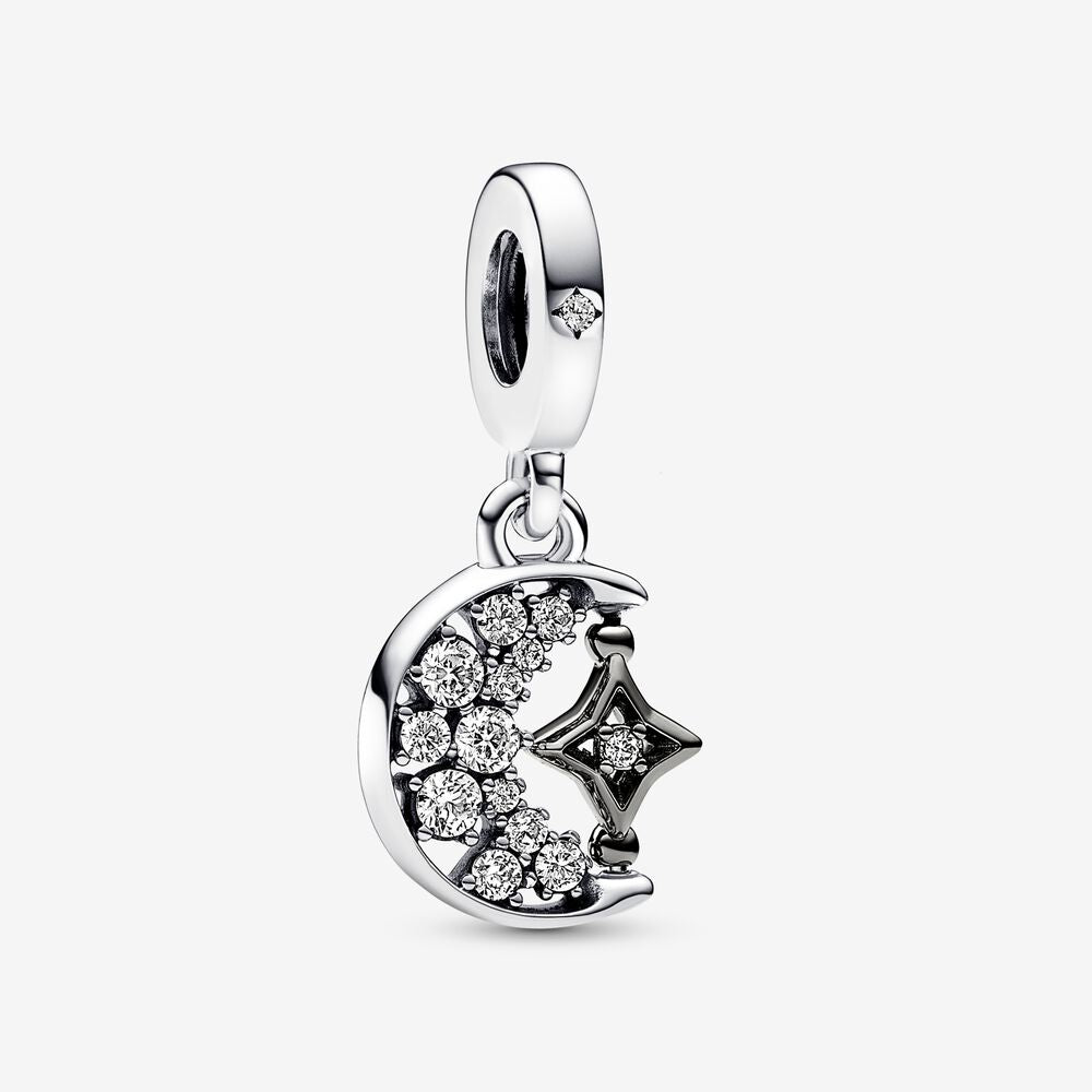 Moon And Star Dangle Charm