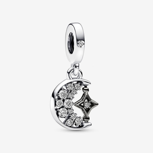 Moon And Star Dangle Charm