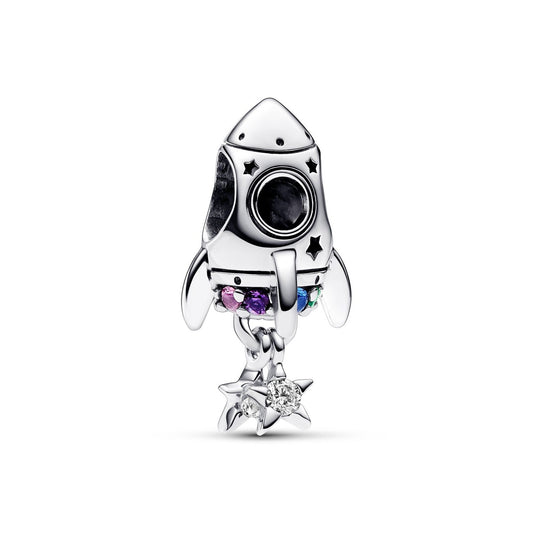 Space Love Rocket Charm