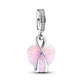 Mum Opalescent Heart Dangle Charm