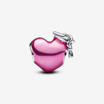 2024 Graduation Heart Charm - Pink