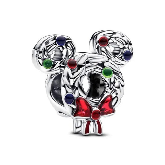 Mickey Mouse Christmas Wreath Charm