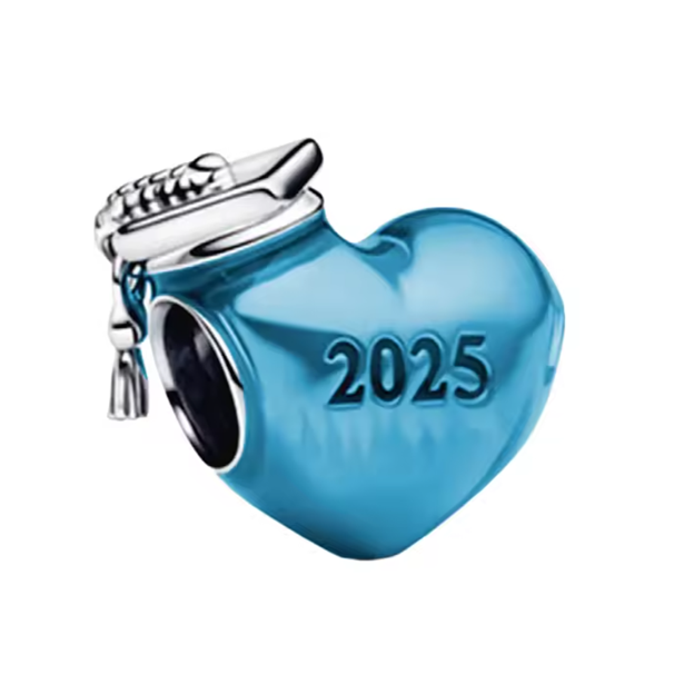 2025 Graduation Heart Charm - Pink (Copy)