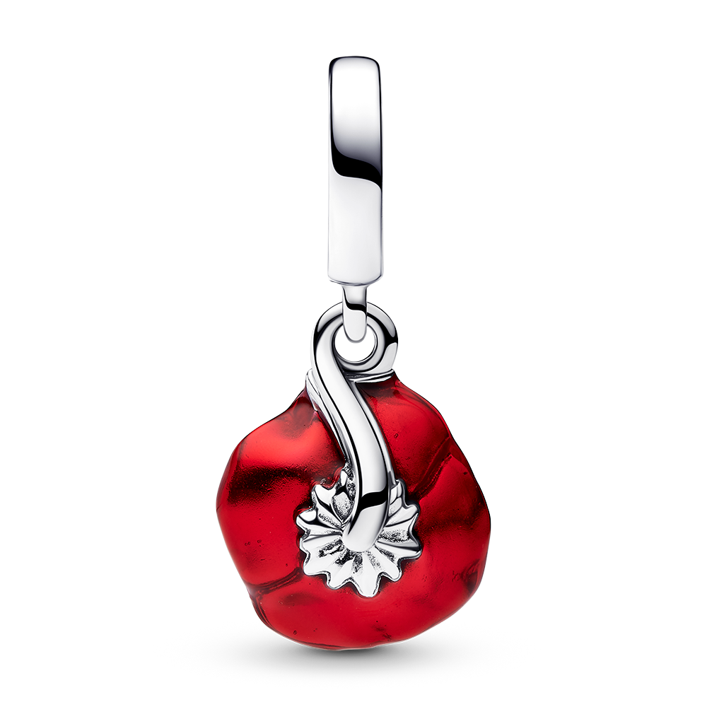 Red Flower Dangle Charm