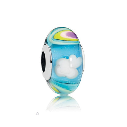 Rainbow Murano Glass Charm