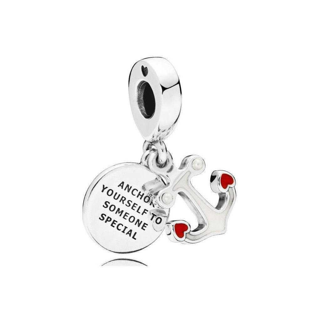 Anchor of Love Double Dangle Charm