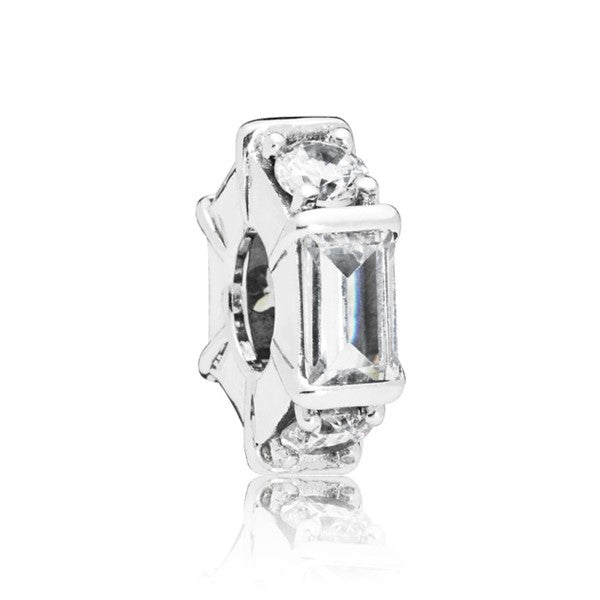 Ice Sculpture Spacer Charm - Clear