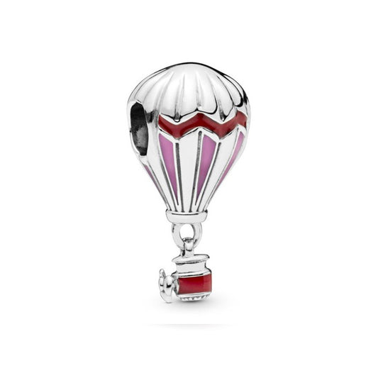 Red Hot Air Balloon Dangle Charm