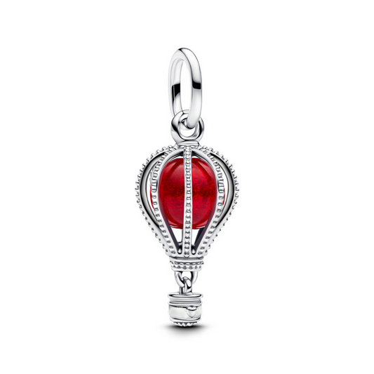 Hot Air Balloon Travel Charm - Red
