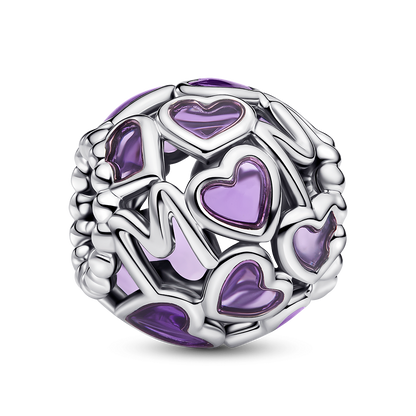 Openwork Hearts Mum Charm
