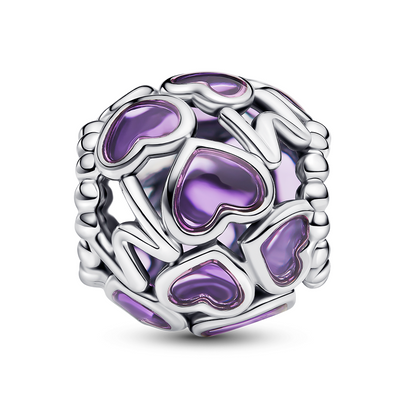 Openwork Hearts Mum Charm