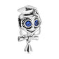 Wise Owl Graduation Crystal Charm