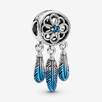 Blue Dreamcatcher Charm