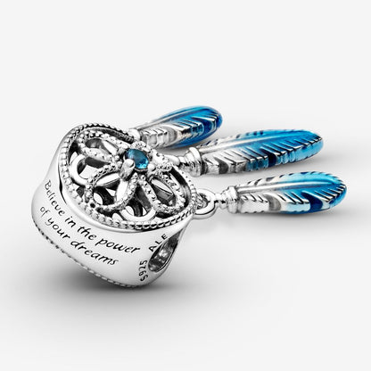 Blue Dreamcatcher Charm