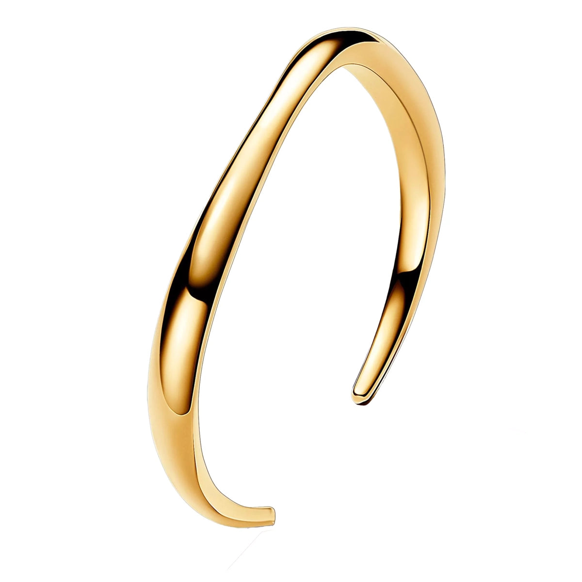 Gold-plated open bangle