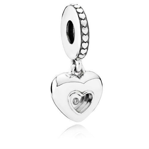 Club Heart Locket Dangle Charm - 2017