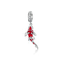 Koi Fish Dangle Charm - Red