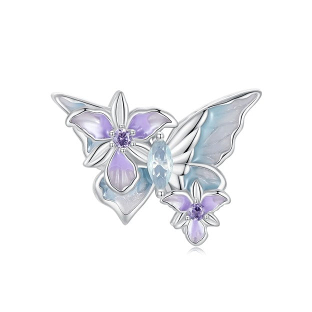 Butterfly Iris Charm