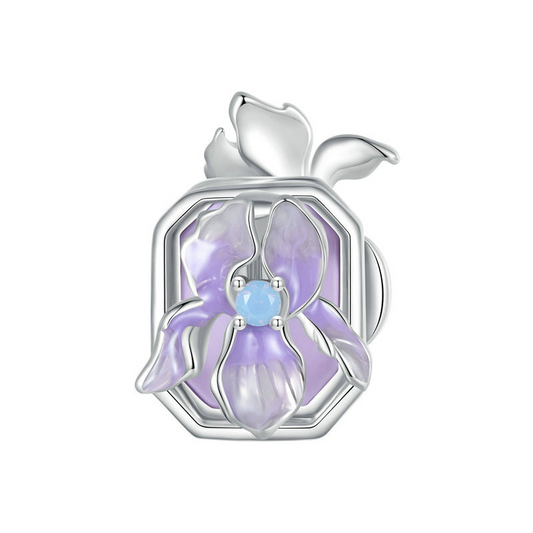Crystal Iris Charm