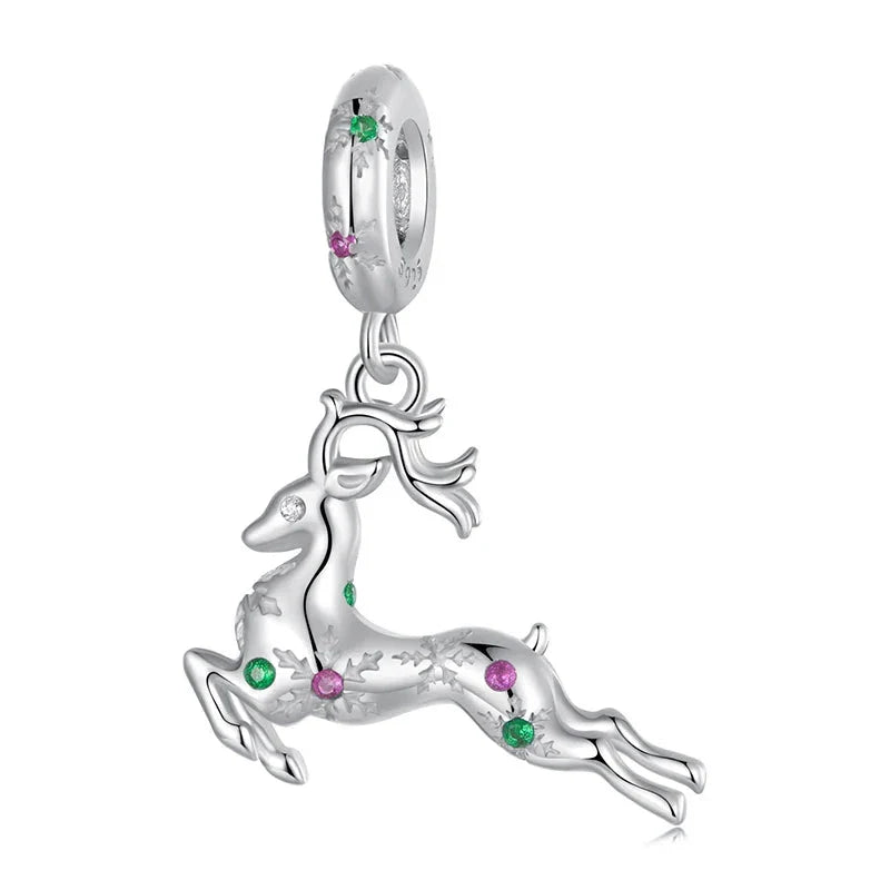 Christmas Reindeer Dangle Charm