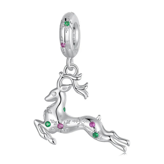 Christmas Reindeer Dangle Charm