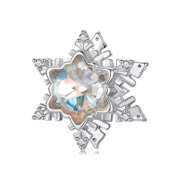 Ice Crystal Snowflake Charm