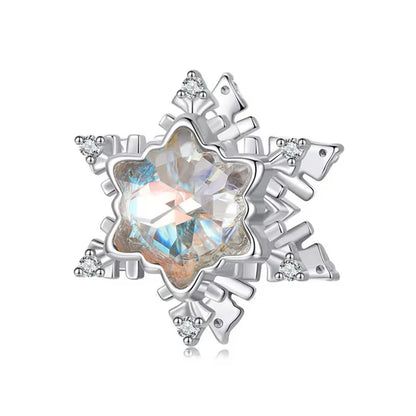 Ice Crystal Snowflake Charm