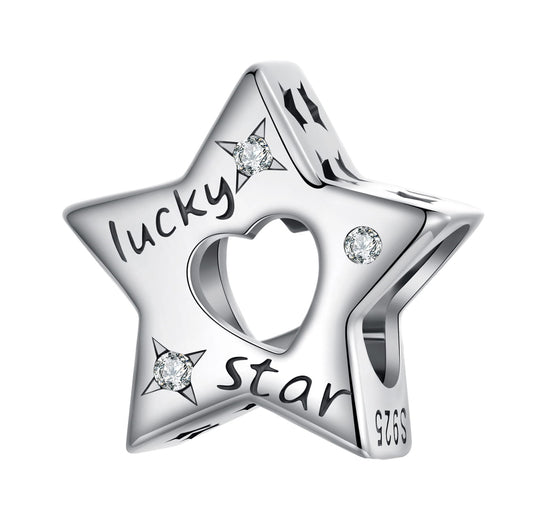 Lucky Star Charm With Heart