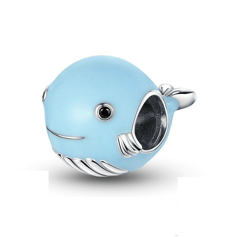 Little Blue Whale Charm