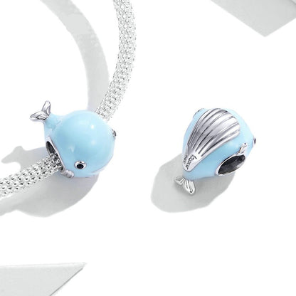 Little Blue Whale Charm