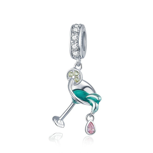 Summer Cocktail Dangling Charm