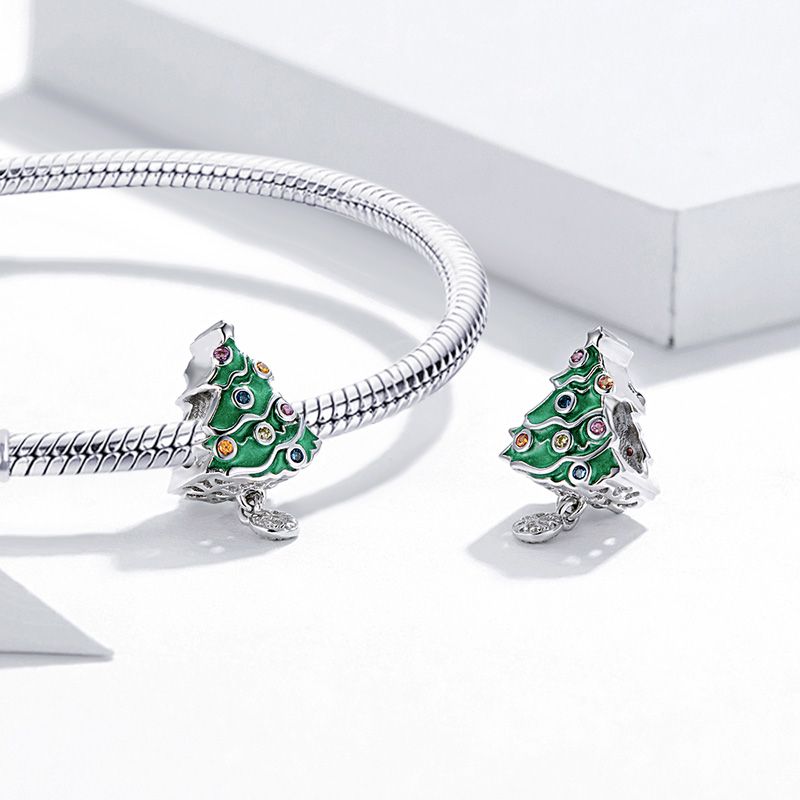 Sparkling Christmas Tree Dangle Charm