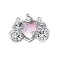 Magic Carriage Glass Charm - Pink