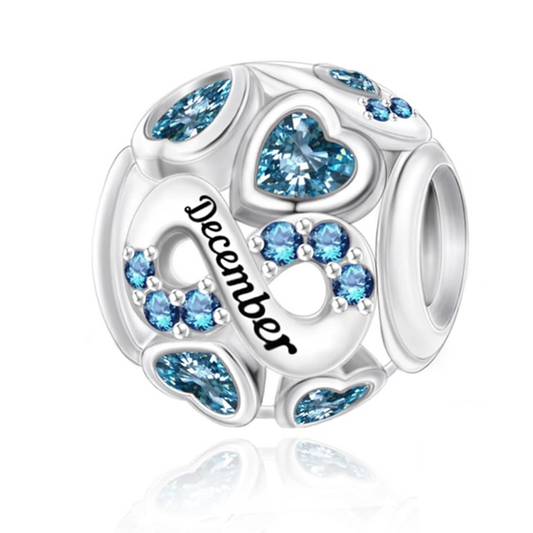 Infinity Birthstone Bead Charm - 2