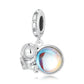 Astronaut & The Moon Dangle Charm