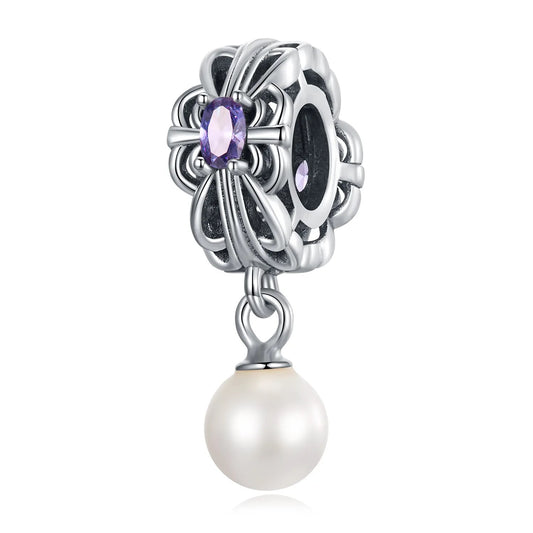 Pearl & Crystal Spacer Charm