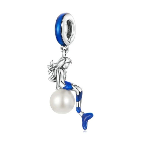 Mermaid Pearl  Dangle Charm