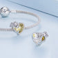 Heart Shape Birthstone Charm Beads