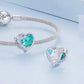 Heart Shape Birthstone Charm Beads