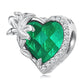 Heart Shape Birthstone Charm Beads