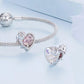 Heart Shape Birthstone Charm Beads