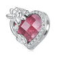 Heart Shape Birthstone Charm Beads