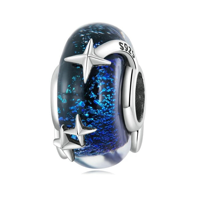 Starry Night Murano Glass Bead