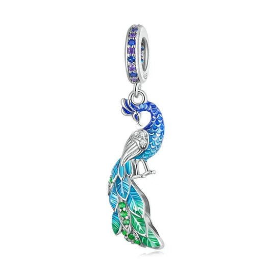 Peacock Dangle Charm
