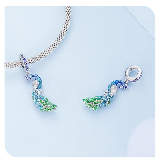 Peacock Dangle Charm